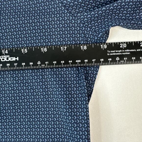 J. Ferrar Slim Fit Blue Long Sleeve Button-Up Shirt Small Sleeve 100% Cotton New - Picture 8 of 9